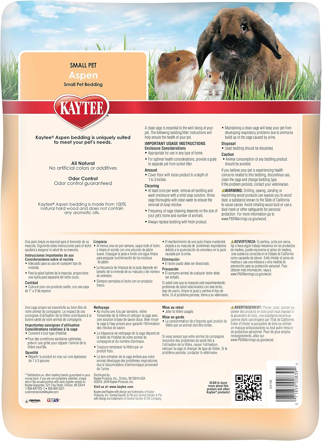 Kaytee Aspen Bedding for Small Animals