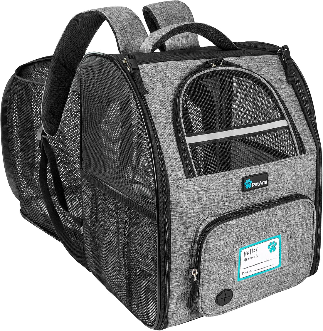 PetAmi Expandable Dog Cat Backpack Carrier, Airline Approved
