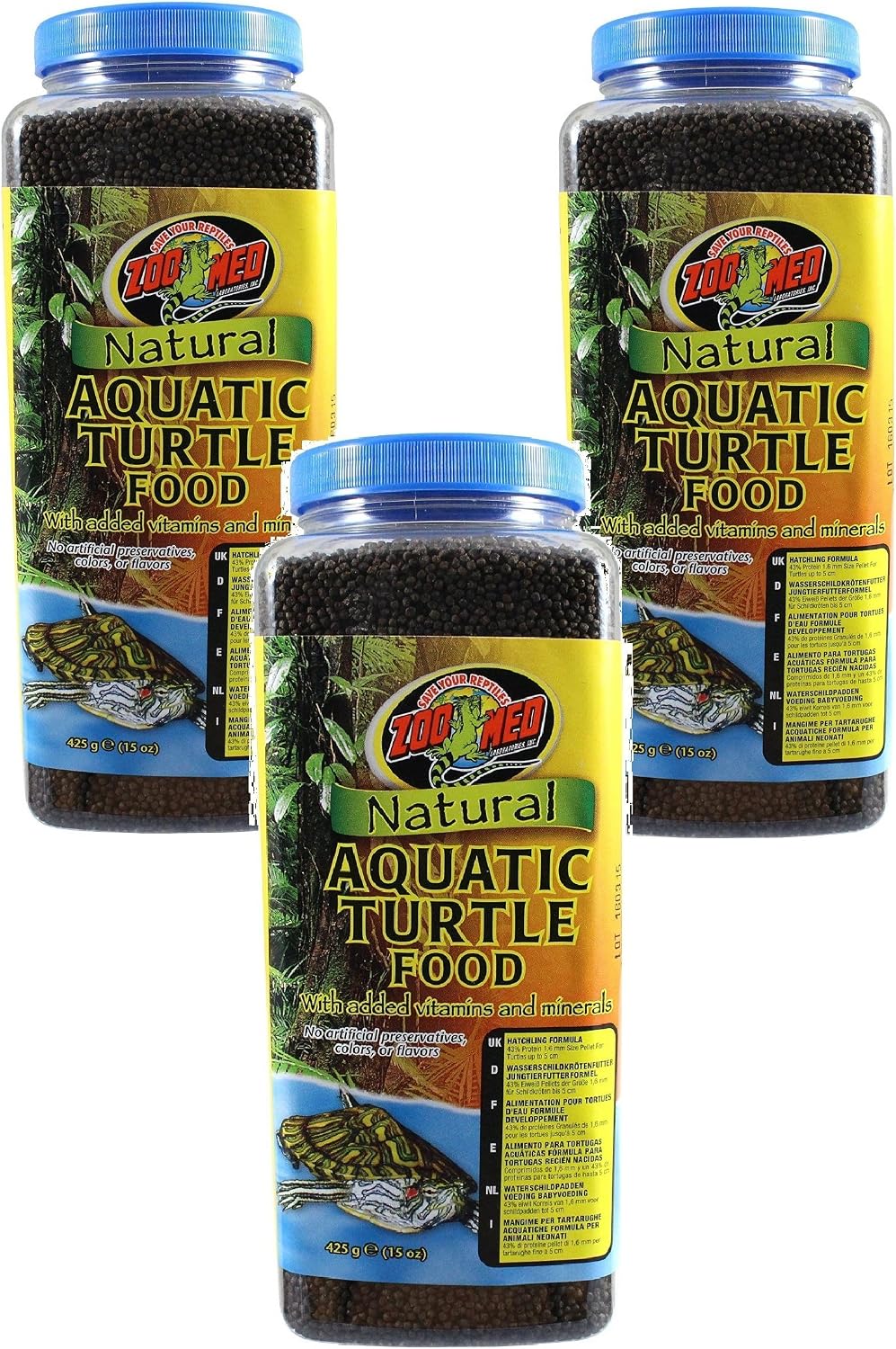 Zoo Med Aquatic Turtle Food Growth Formula, 54 oz.