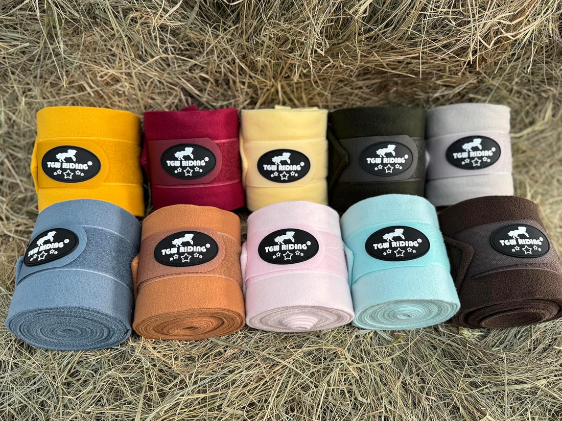 Horse Polo Leg Wraps, Horse Leg Wraps, Horse Fleece Bandages,4-Pack