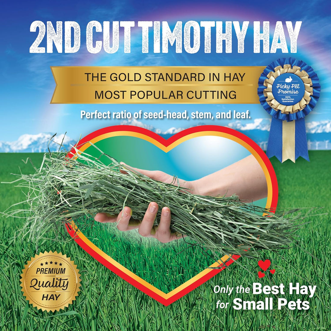 Small Pet Select 2nd Cutting Perfect Blend Timothy Hay Pet Food