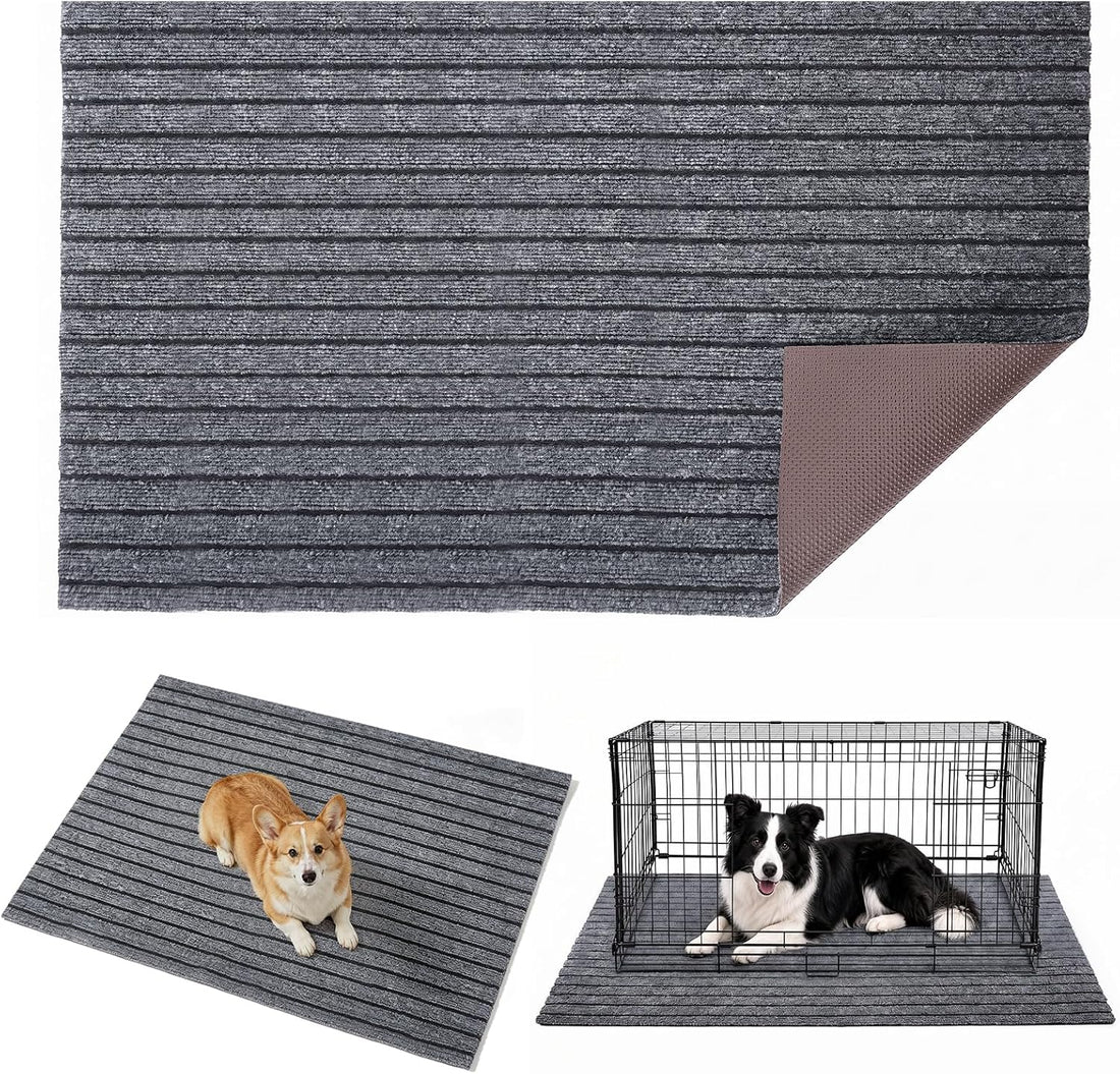 31.5 x 47 inches Dog Crate Mat — Waterproof, Non-Slip Dog Crate Mat