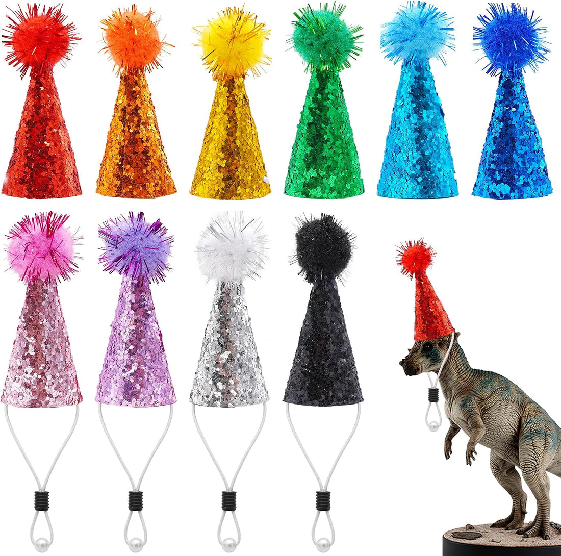 Mini Party Hats for Animal Figures 1" Tiny Fingers Hats for Little