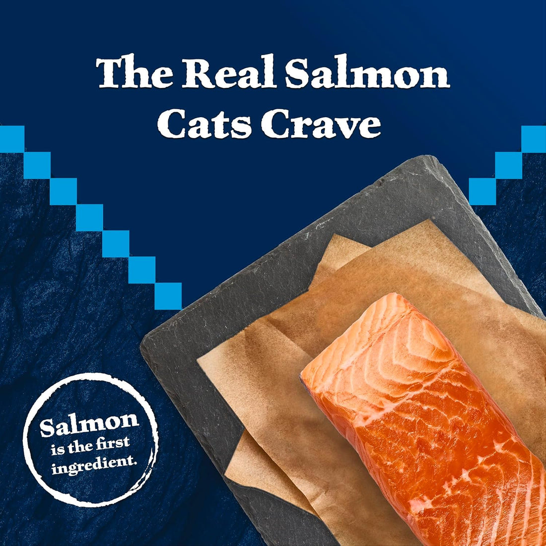 Blue Buffalo Wilderness Salmon Adult 7+ Dry Cat Food, Grain-Free, 5 lb