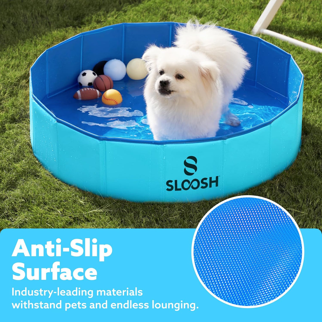 Sloosh Foldable Dog Kiddie Pool