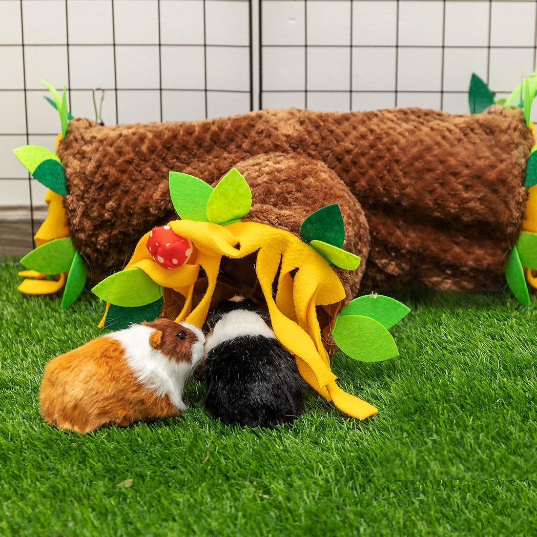 Guinea Pig Hideout, 3 Way Collapsible Small Animal Tunnel Cage