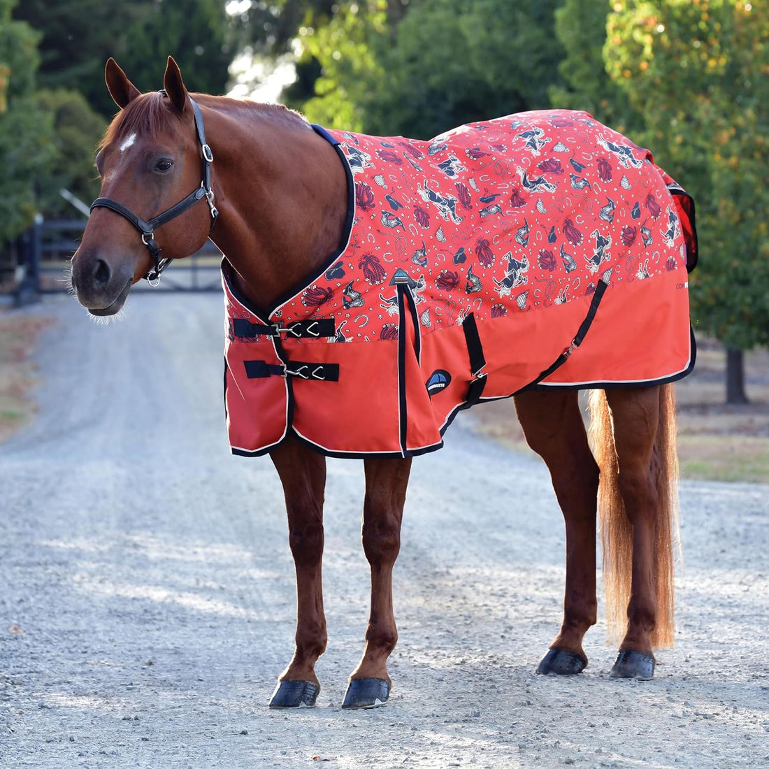 WeatherBeeta ComFiTec Essential Turnout 220g, Rodeo Print, 78"