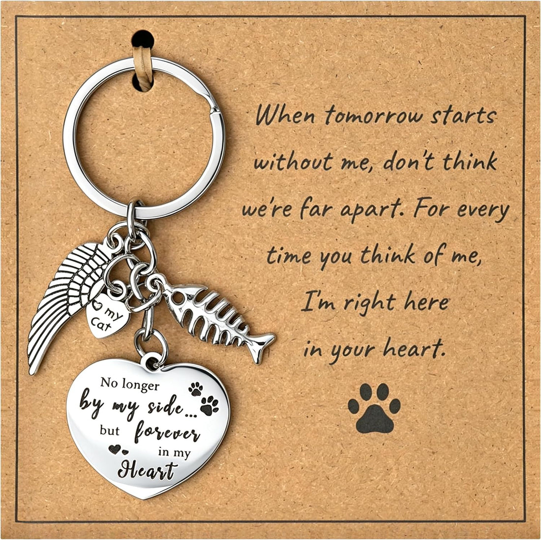 Pet Memorial Gifts for Dogs, Keepsakes Sympathy Remembrance Keychain