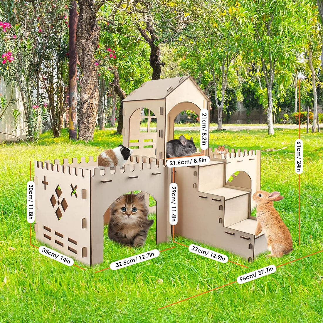 Bissap Wooden Rabbit Hideout Castle