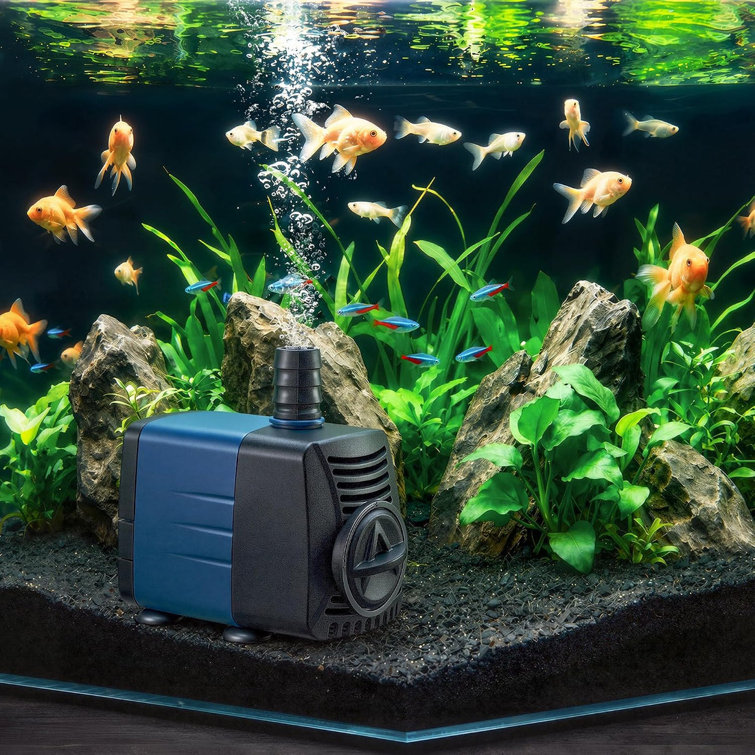 210GPH Submersible Water Pump, Quiet Aquarium Pond Fountain Pump