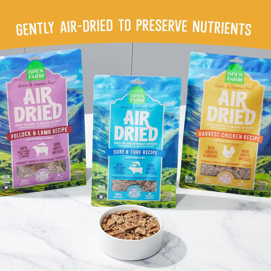 Open Farm Air Dried Dog Food, Grain-Free Harvest Chicken Recipe