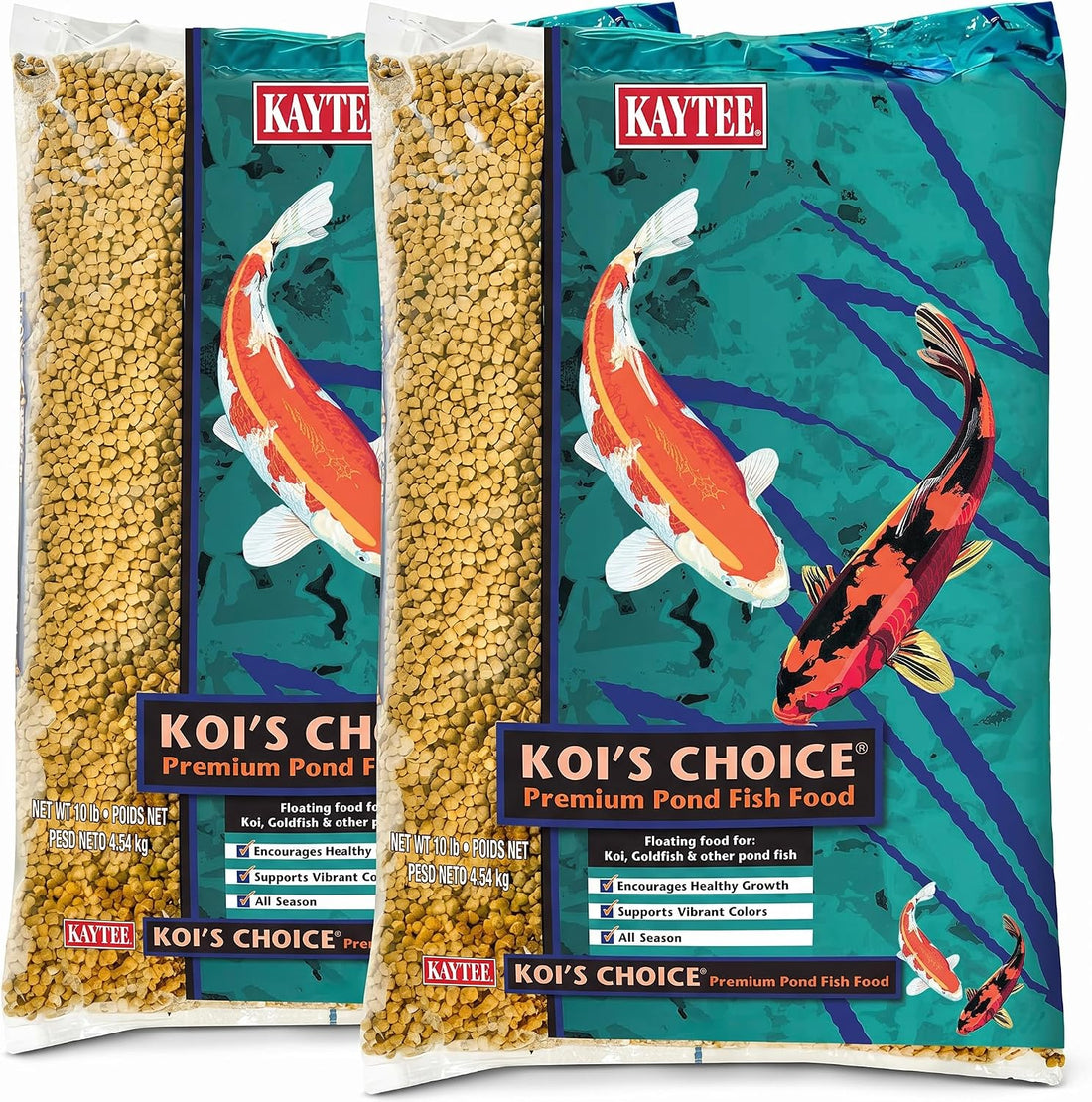Kaytee Koi's Choice Floating Fish Food for Koi, Goldfish & Pond Fish