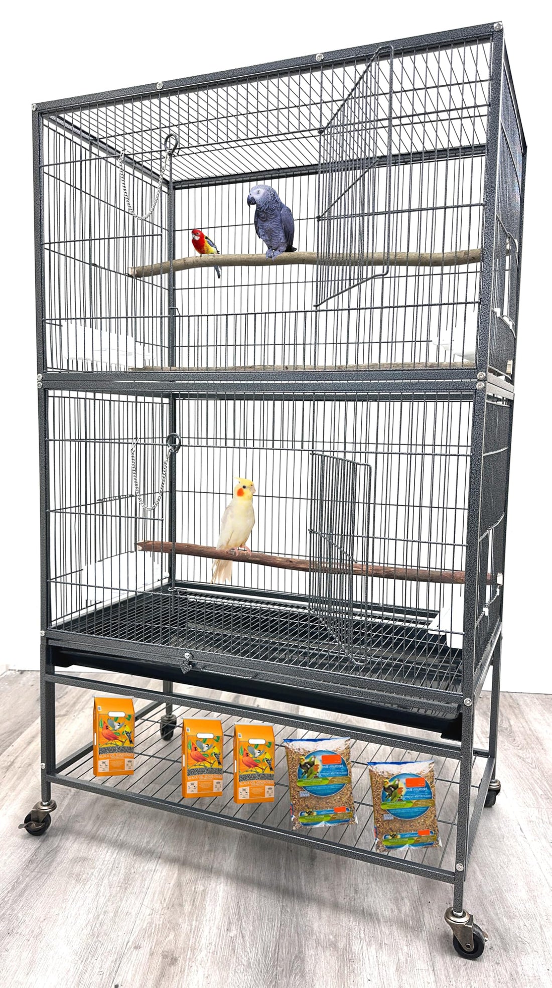 X-Large Sturdy Wrought Iron Breeding Flights Canary Parakeet