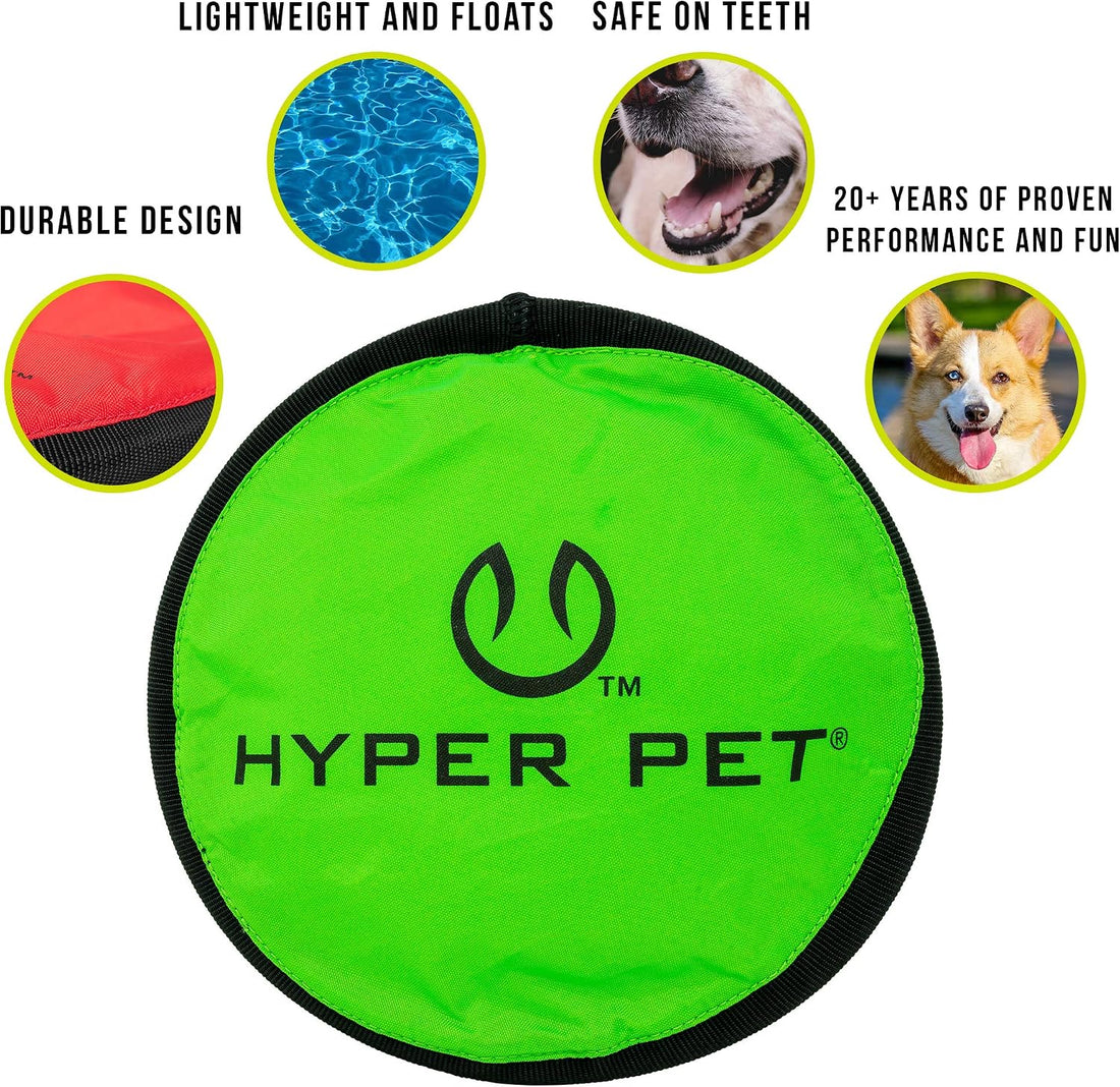 Hyper Pet Flippy Flopper 9" Flying Disc Soft Dog Toy
