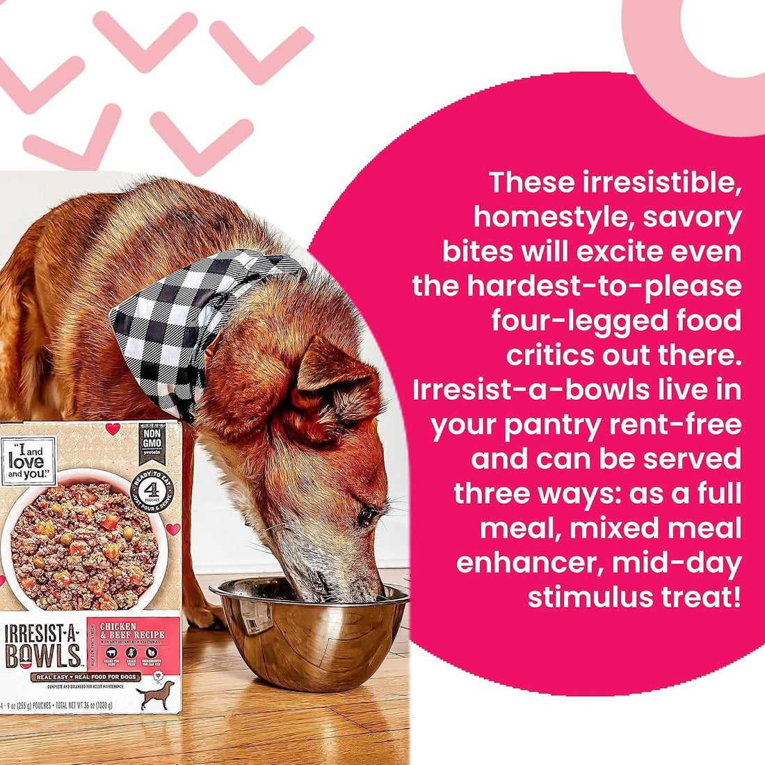 I AND LOVE AND YOU Irresist-a-Bowls Freeze Dried Dog Food