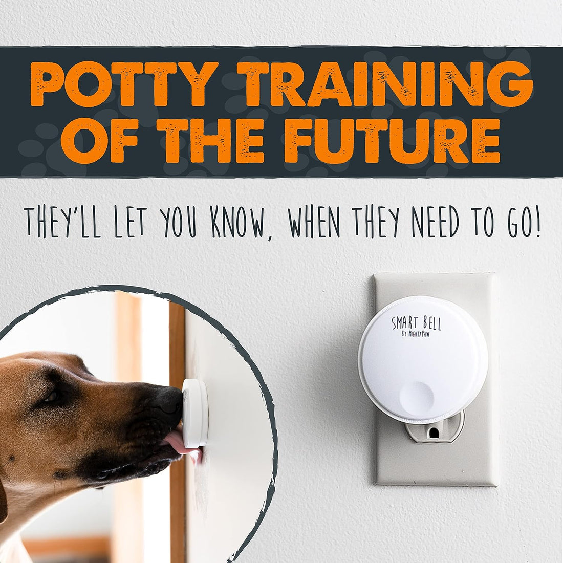 Mighty Paw Smart Bell 2.0 Dog Door Bell for Potty Training Dogs