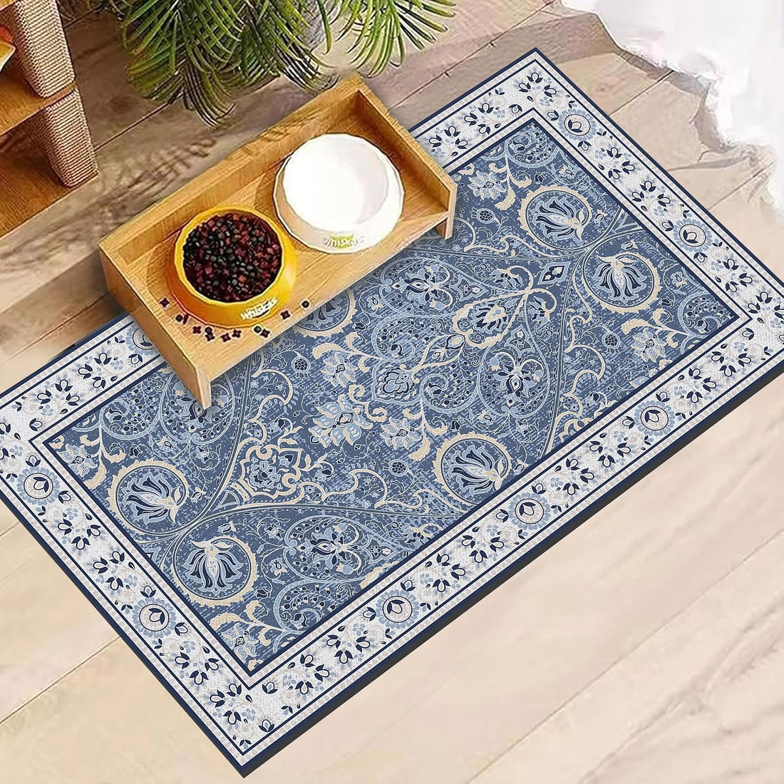 Black Cat Pet Feeding Mat, 12 x 20 Inch