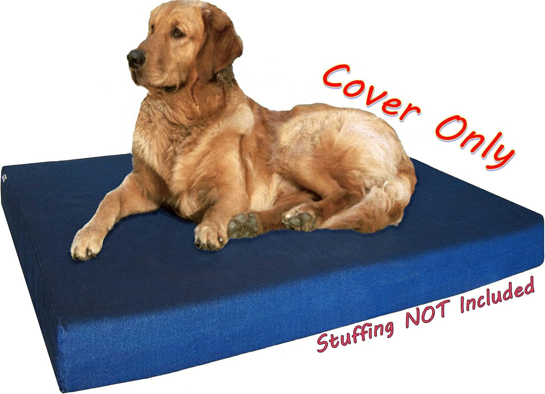 Dogbed4less 47X29X4 Inches Extra Large Blue Color Denim Cotton Jean