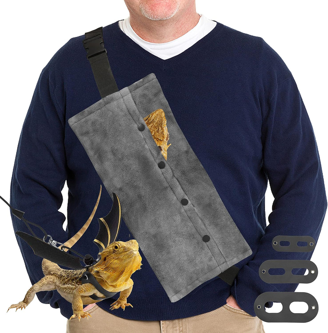 Bearded Dragon Leash and Harness Set, Beardie Carrier