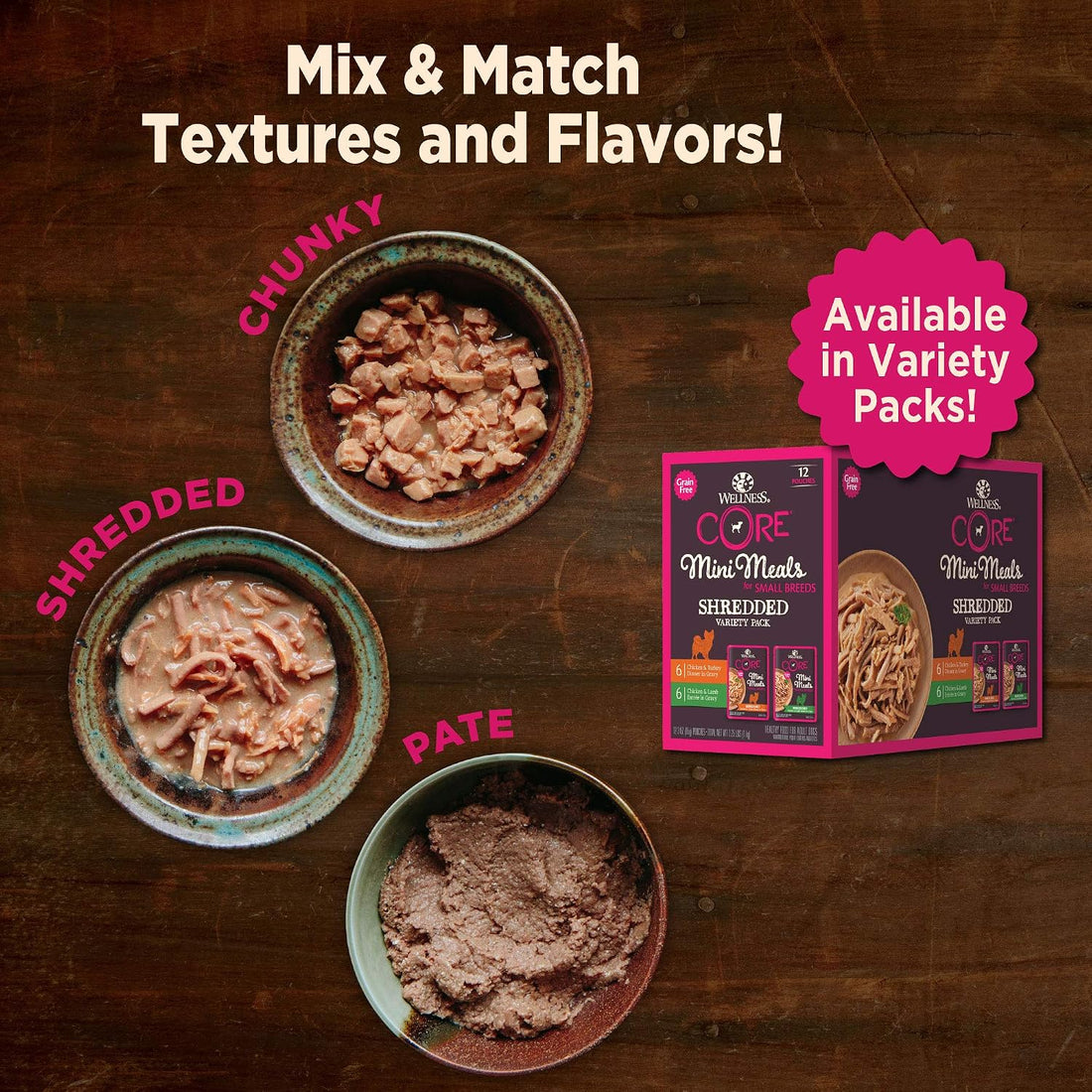 Wellness CORE Small Breed Mini Meals Pate Adult Wet Dog Food