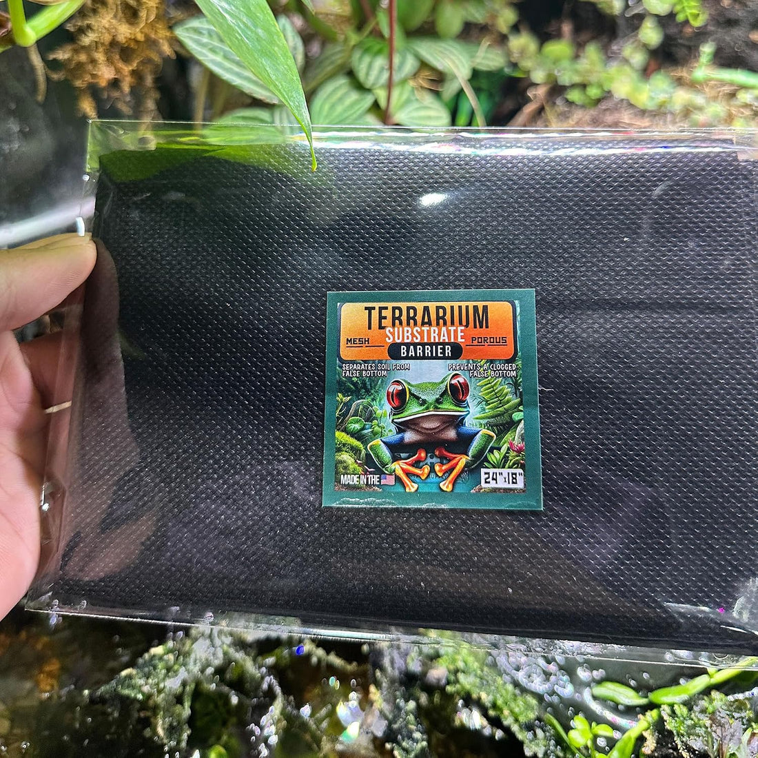 CTWPets Terrarium Mesh & Substrate Barrier, Reptile Liner, 24 x 18 in