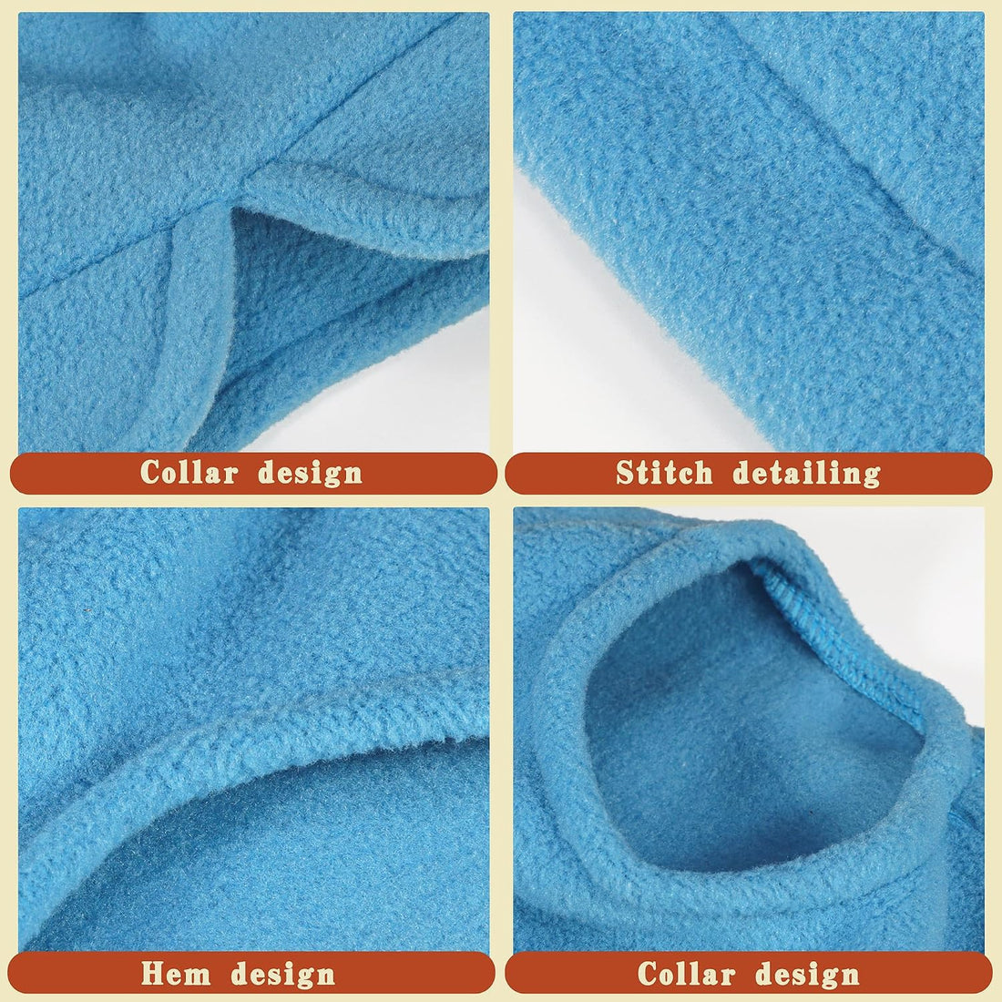 Sleeveless Vest Polyester Dog Jacket Tank Top Leash Ring Turquoise M