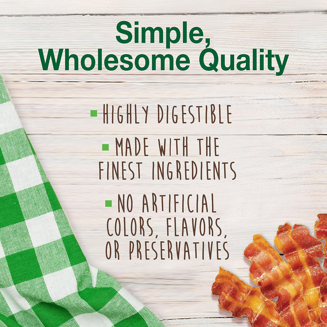 Nylabone Healthy Edibles Dog Treats, Bacon Flavor, X-Large, 2 Count