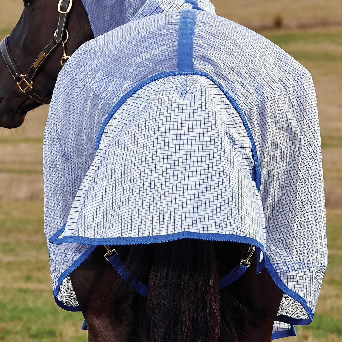 WeatherBeeta ComFiTec Ripshield Fly Sheet Detach-A-Neck, White/Cobalt