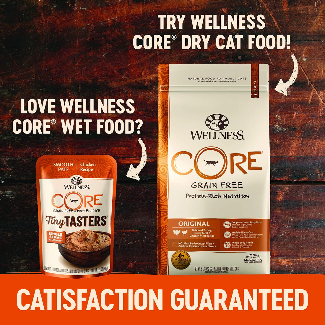 Wellness CORE Tiny Tasters Pate Variety Pack Adult Wet Cat Food