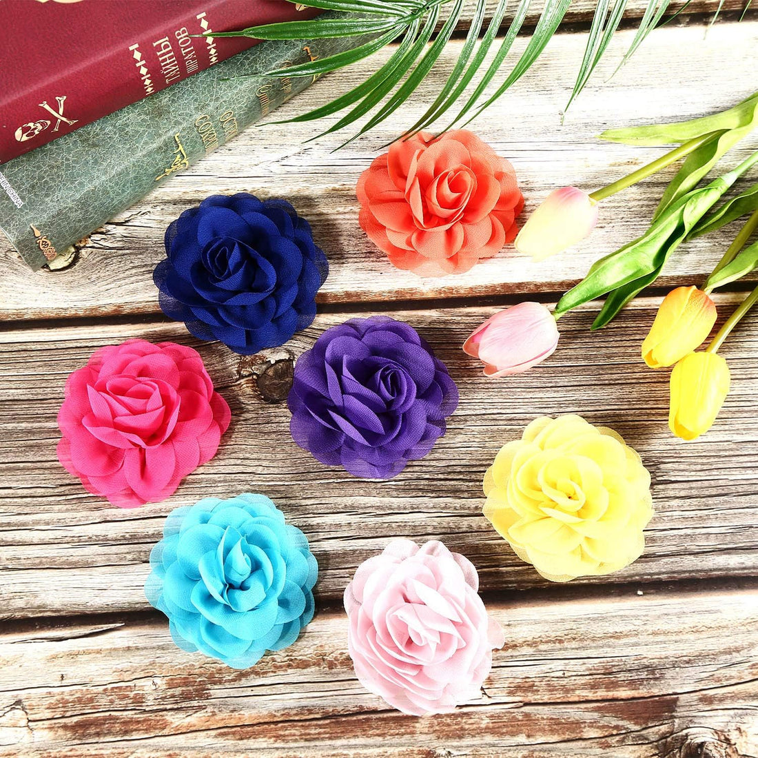Leinuosen 14 Pcs Dog Collar Flowers for Pet Grooming Accessory