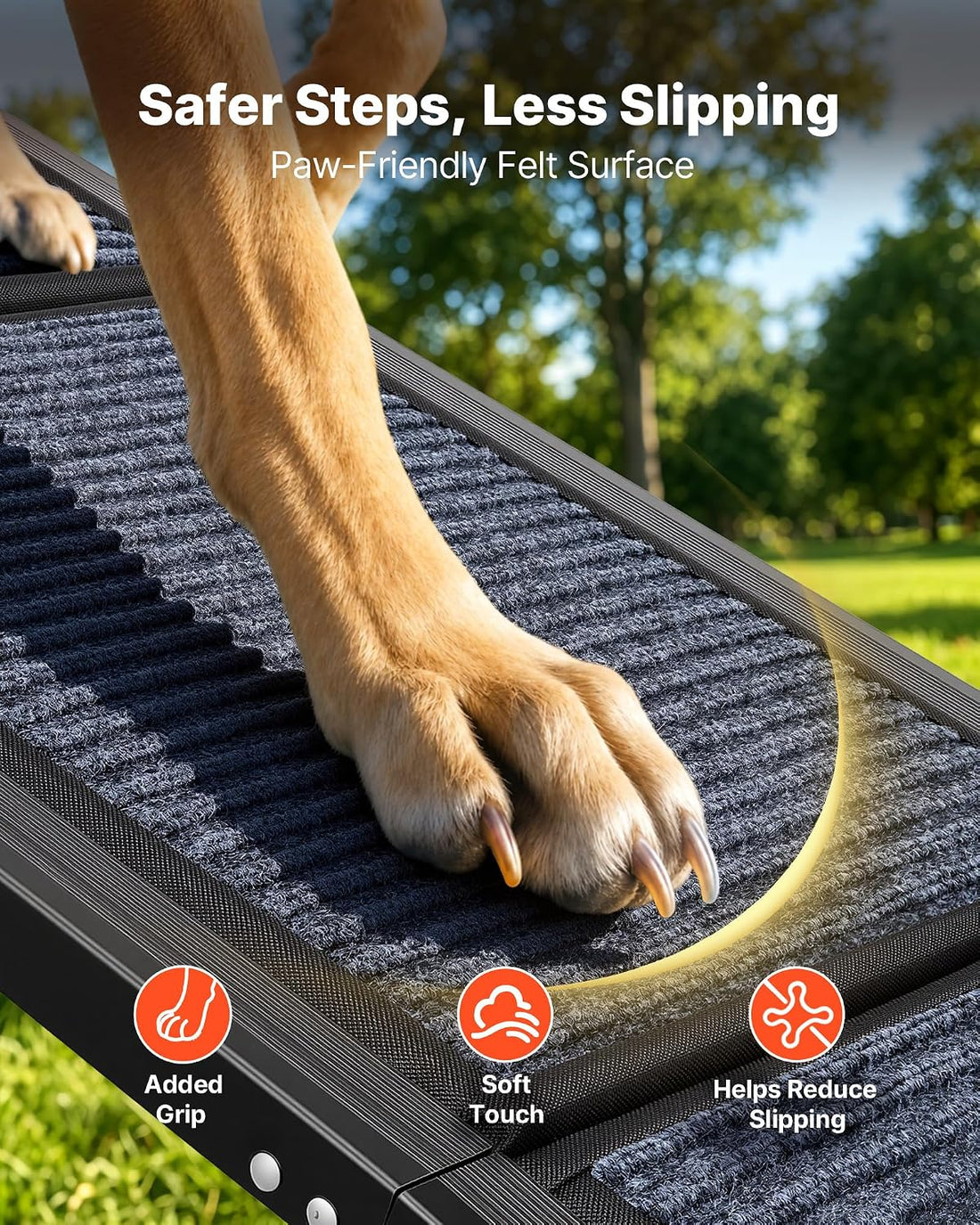 VEVOR Dog Ramp for Cars, 63" L x 17" W