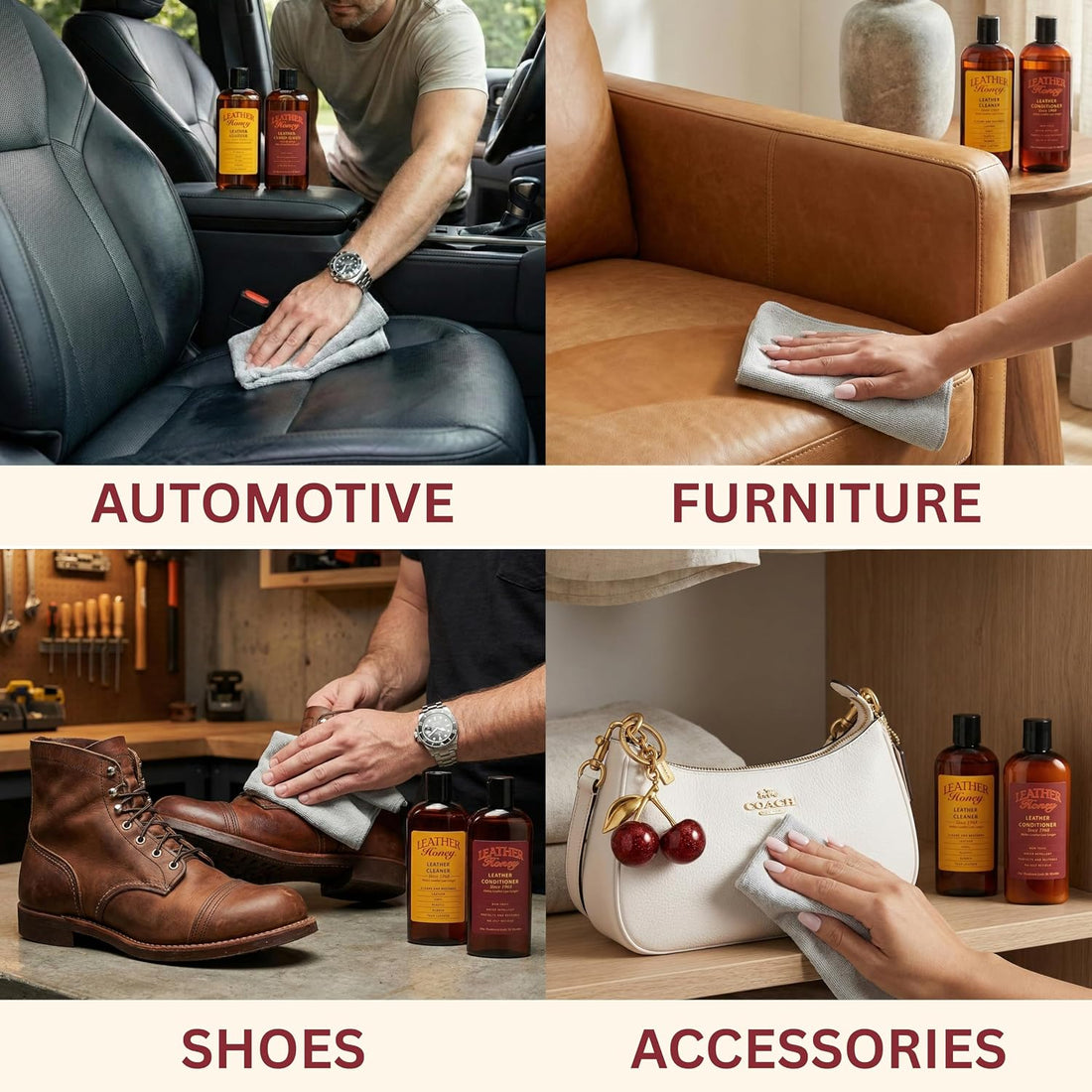 Leather Honey Leather Cleaner – Non-Toxic & Made in the USA Since 1968
