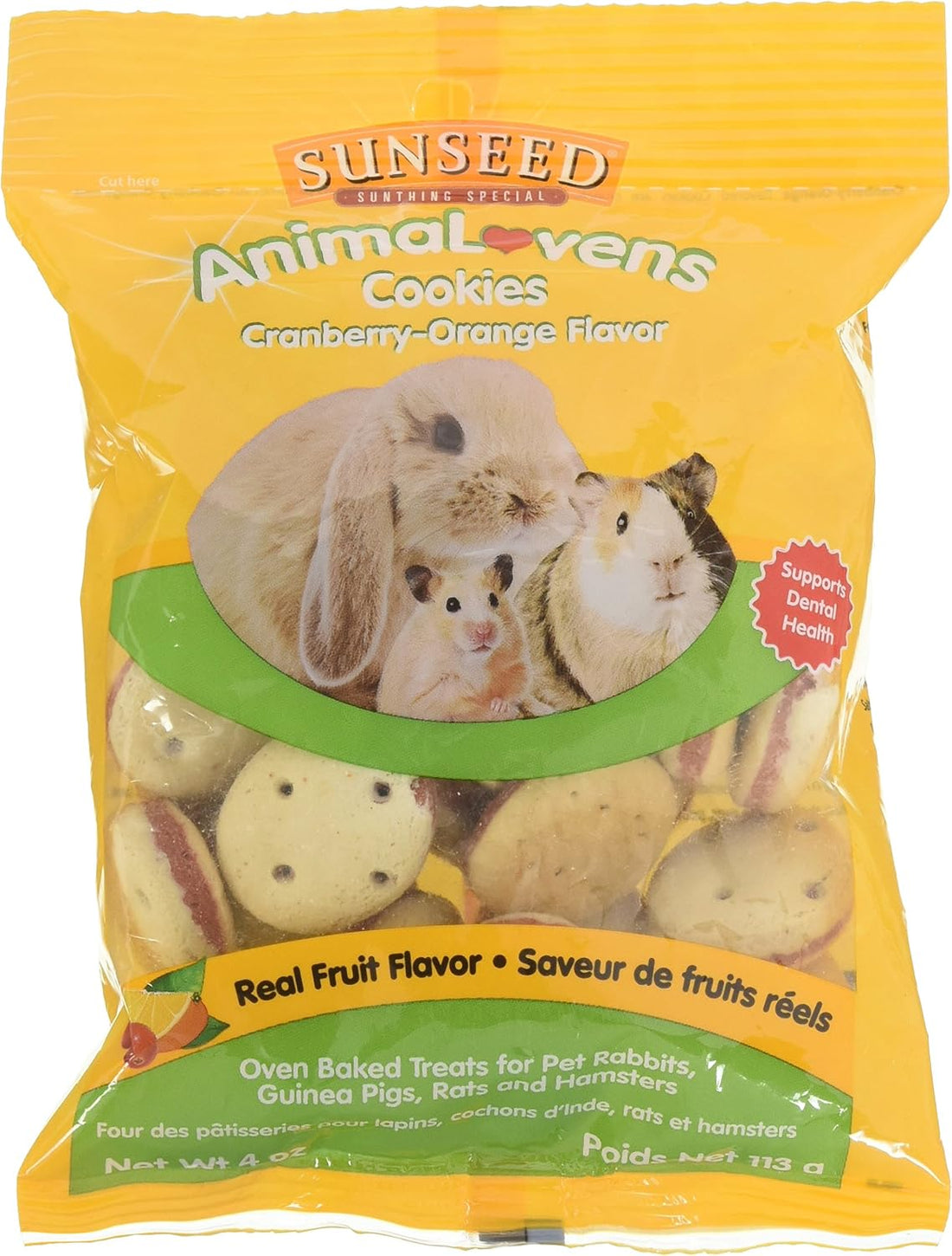 Sunseed Company 36022 Cranberry-Orange Animalovens Small Animal Treat