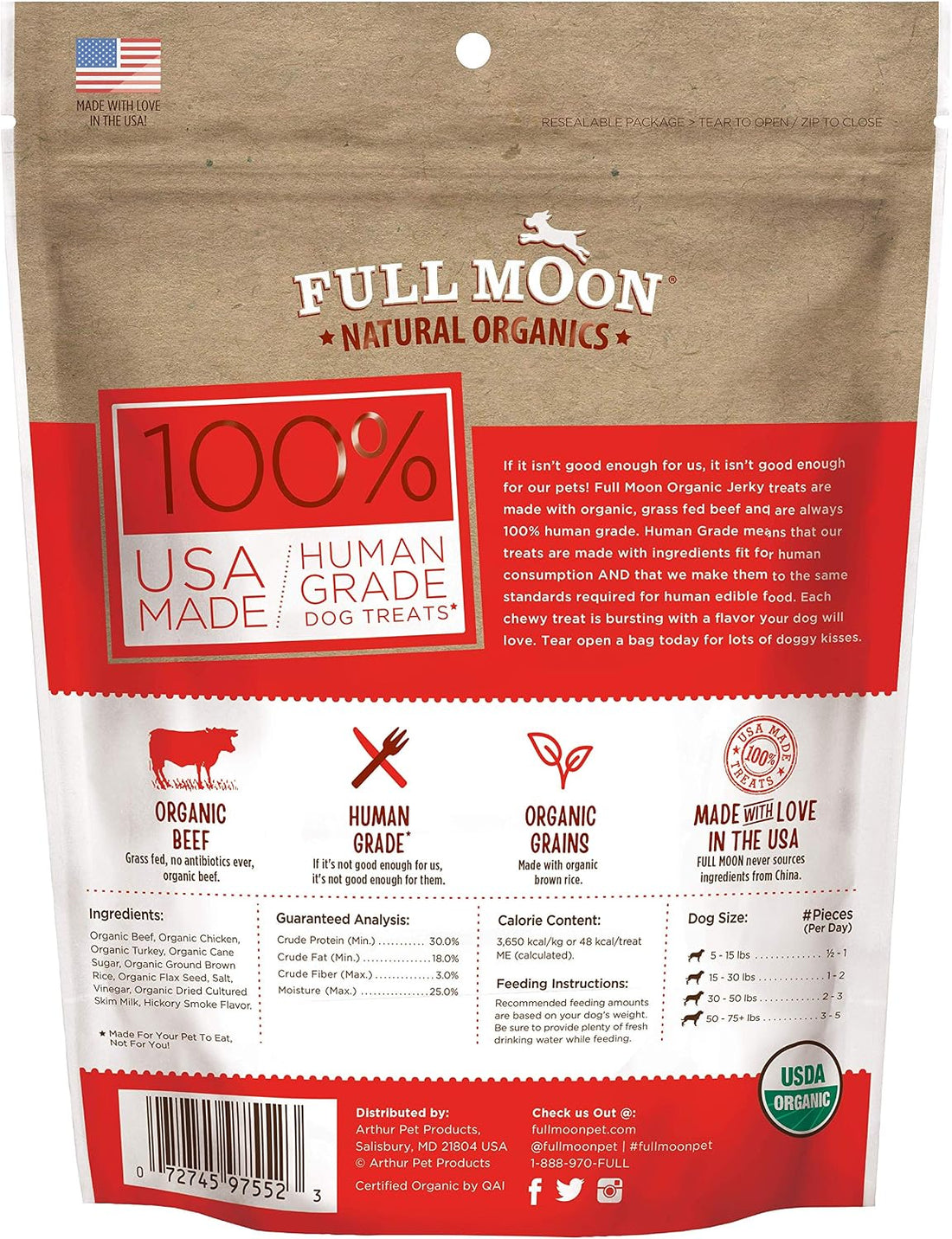 Full Moon® USDA Organic Chicken Jerky Dog Treats 16 oz