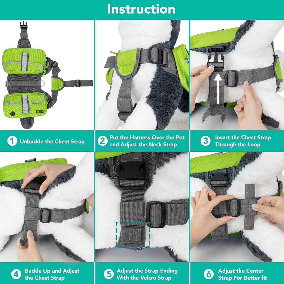 PetAmi Dog Backpack for Medium Large Dogs, Hiking Saddle Bag