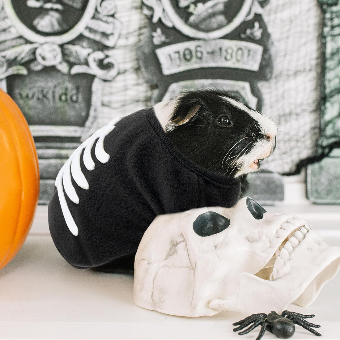 Halloween Guinea Pig Clothes, 2 Pack Soft Small Pet Vest Outfits