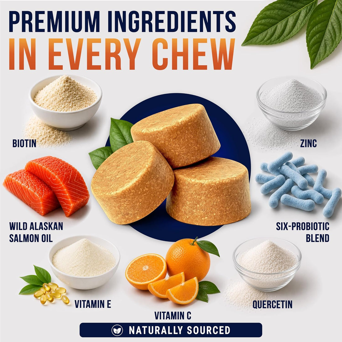 Omega 3 for Dogs - 250 Chews - Fish Oil for Dogs