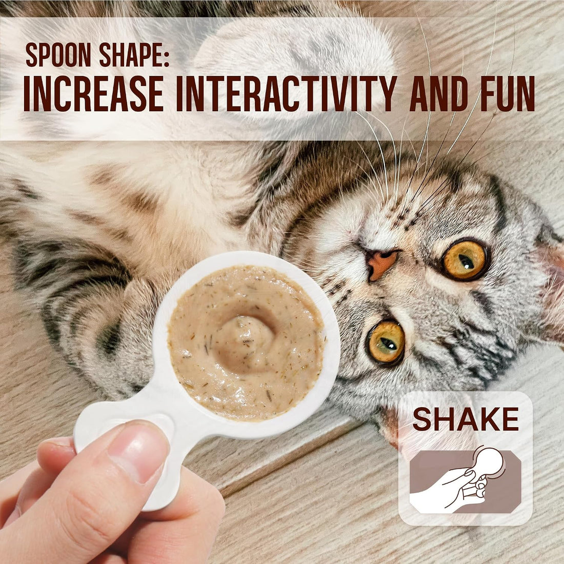 PETPHABET Lickable Cat Treats Spoon, 3 Flavors Variety Pack, 36 Count