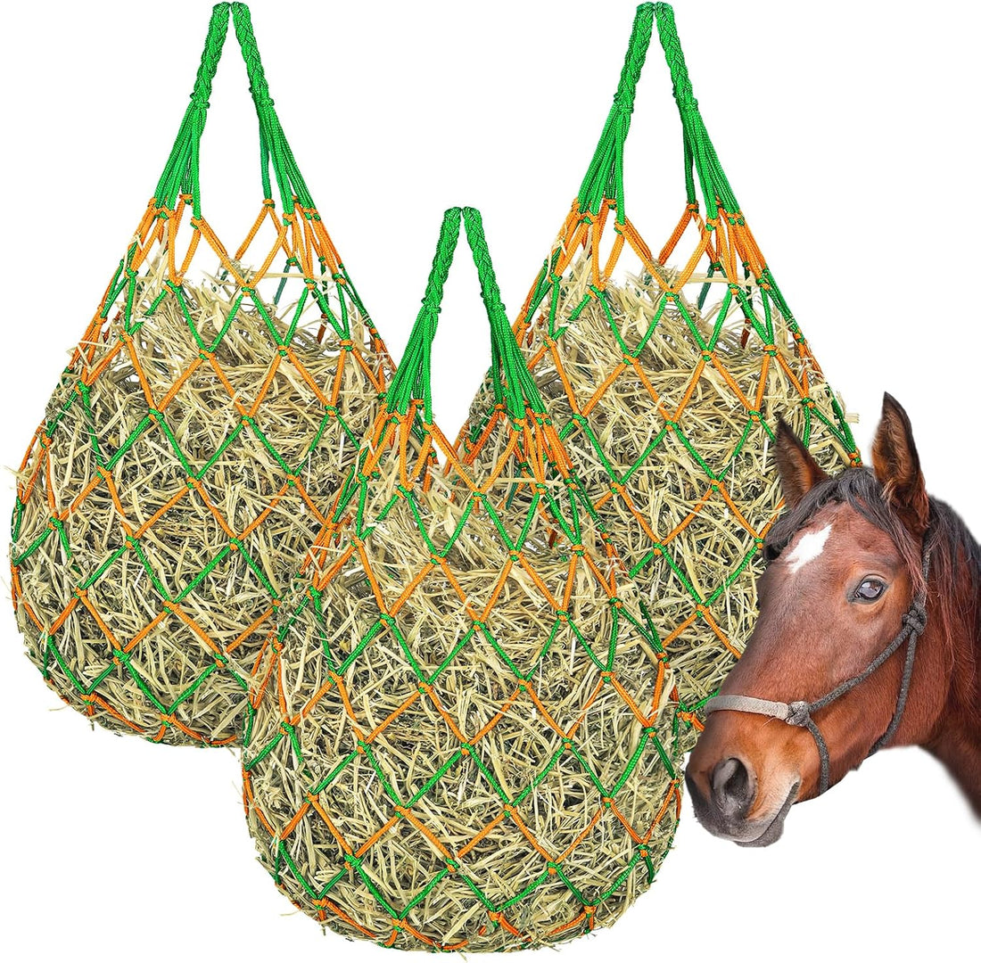 YedsIntu 3 Pcs Hay Bags for Horses