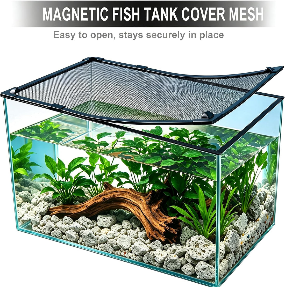 Magnetic Aquarium Lid, 60" x 84" Cuttable Net