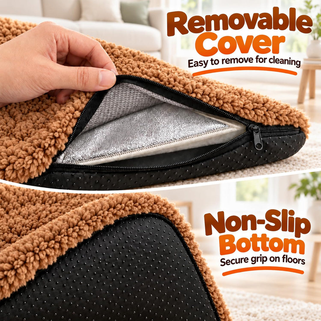 PatiencET Self Warming Cat Bed for Indoor Cats 14'' x 20''