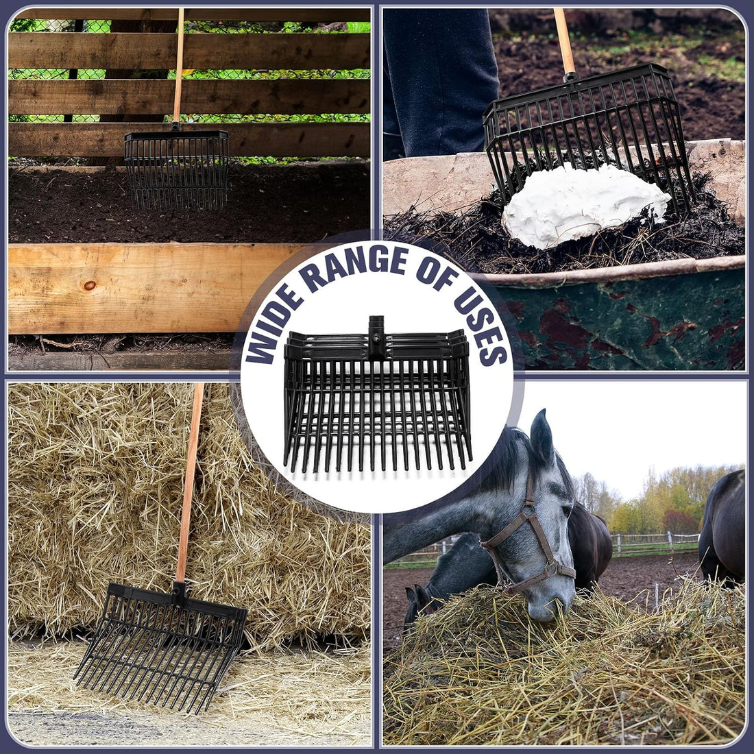 Lasnten Manure Fork Replacement Head