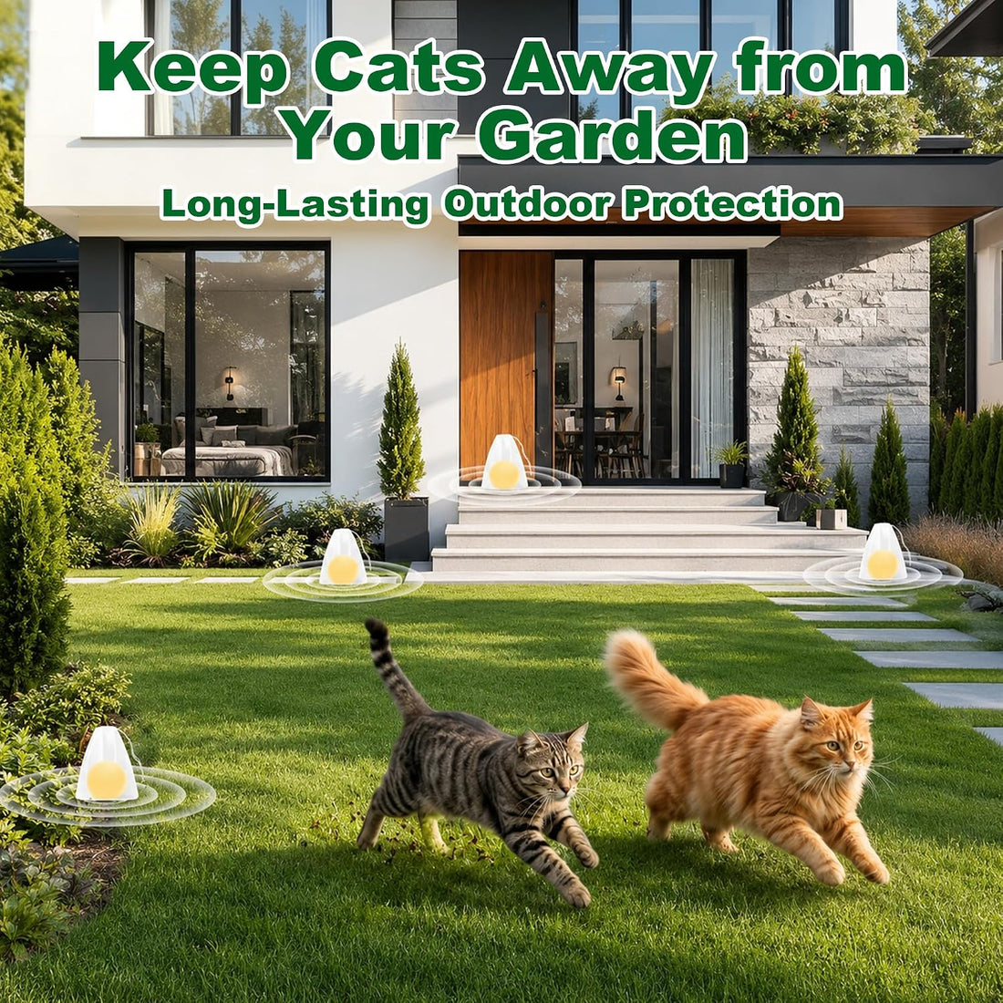 Cijoaui 12 Pcs Natural Cat Deterrent Balls - Peppermint Oil Scent