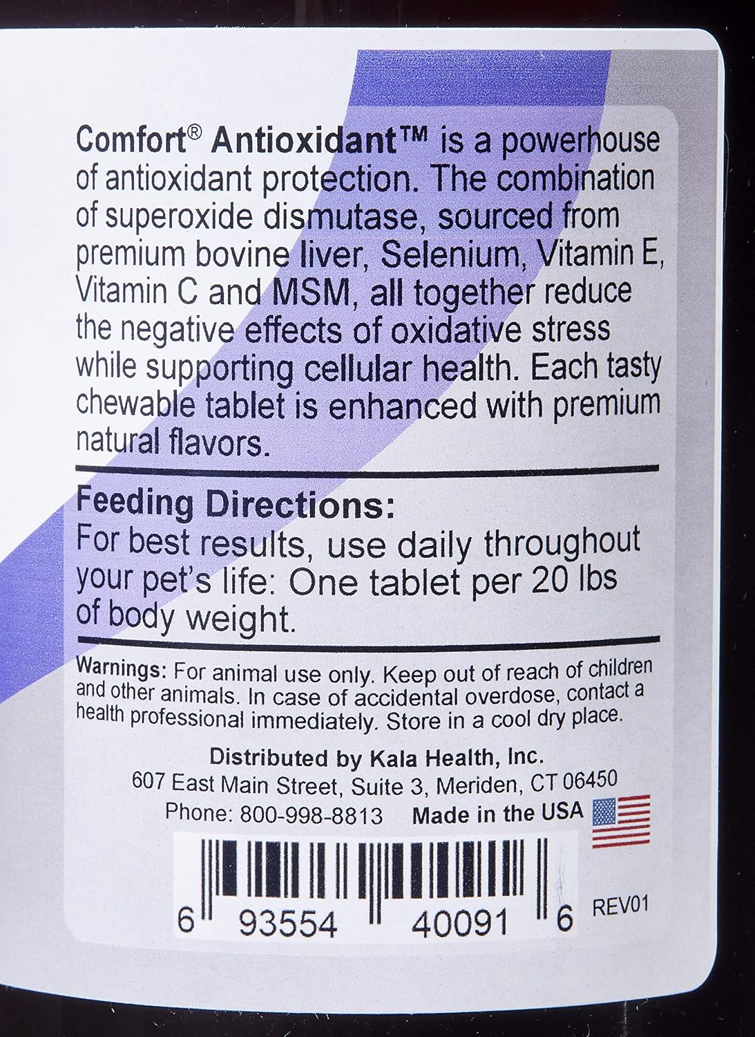 Kala Health Comfort Antioxidant Supplement for Dogs