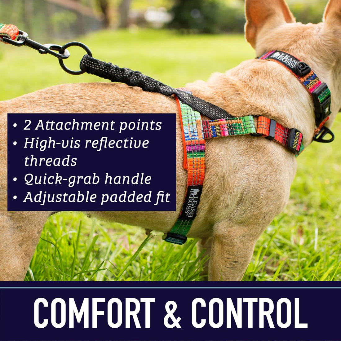 Leash Boss No Pull Dog Harness, Easy Walk for Small, Medium
