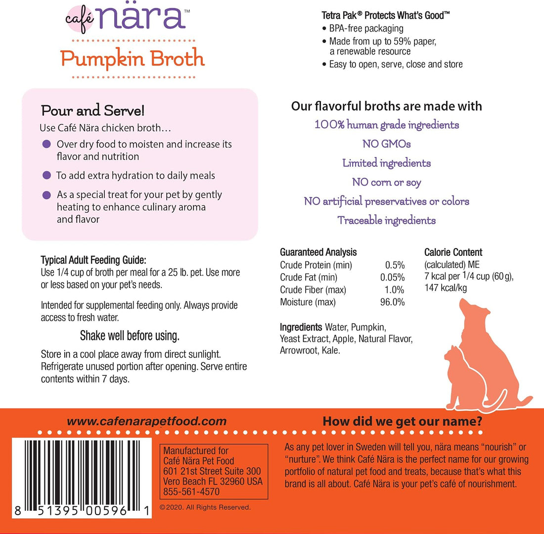 Café Nara Chicken Bone Broth, Topper for Dogs & Cats - 17.6 oz, 1 pack