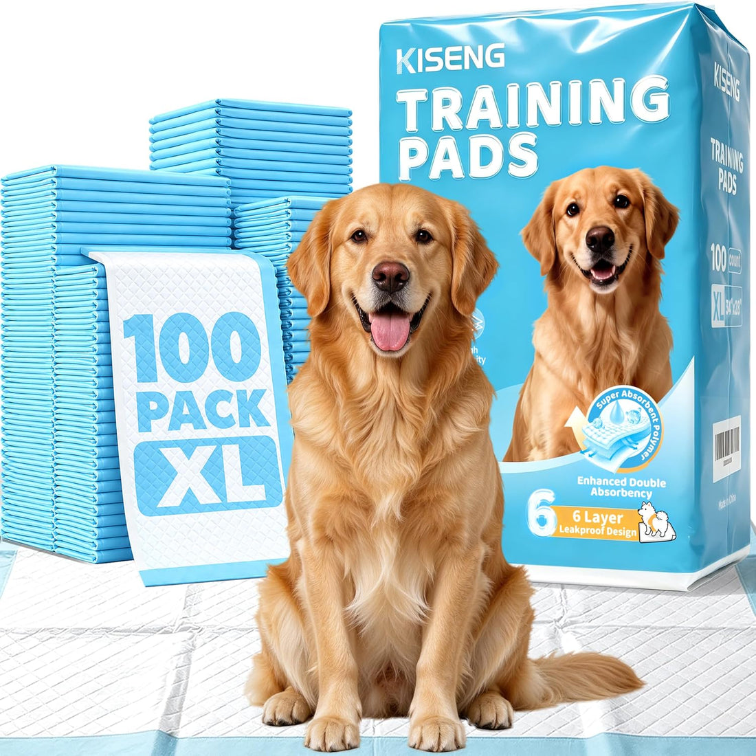 100 Count Dog Pee Pads 34" x 28"