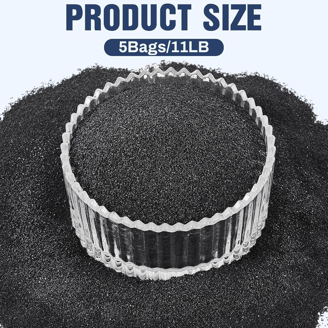 Sasylvia 5 Pack Black Silica Sand for Ashtray Place Sand Station