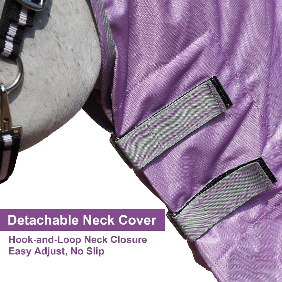 LEAFOREST Horse Fly Sheet with Neck Cover & Belly Band Mesh UV