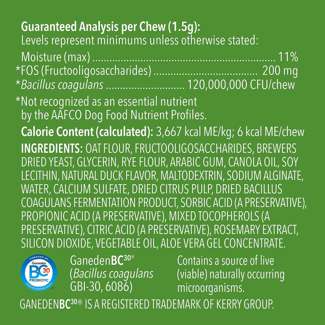 Brand - Wag Probiotic Supplement Chews for Dogs